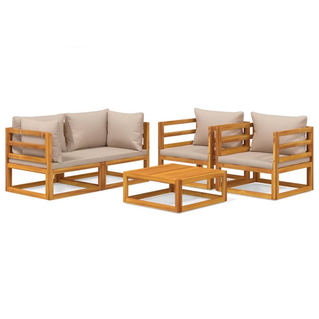 Garden Lounge Set Taupe