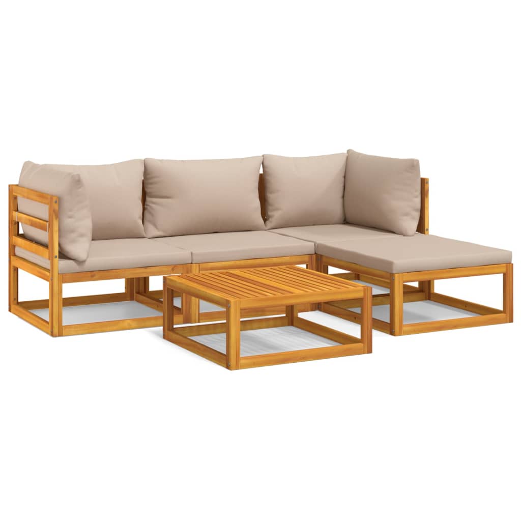 Garden Lounge Set Taupe