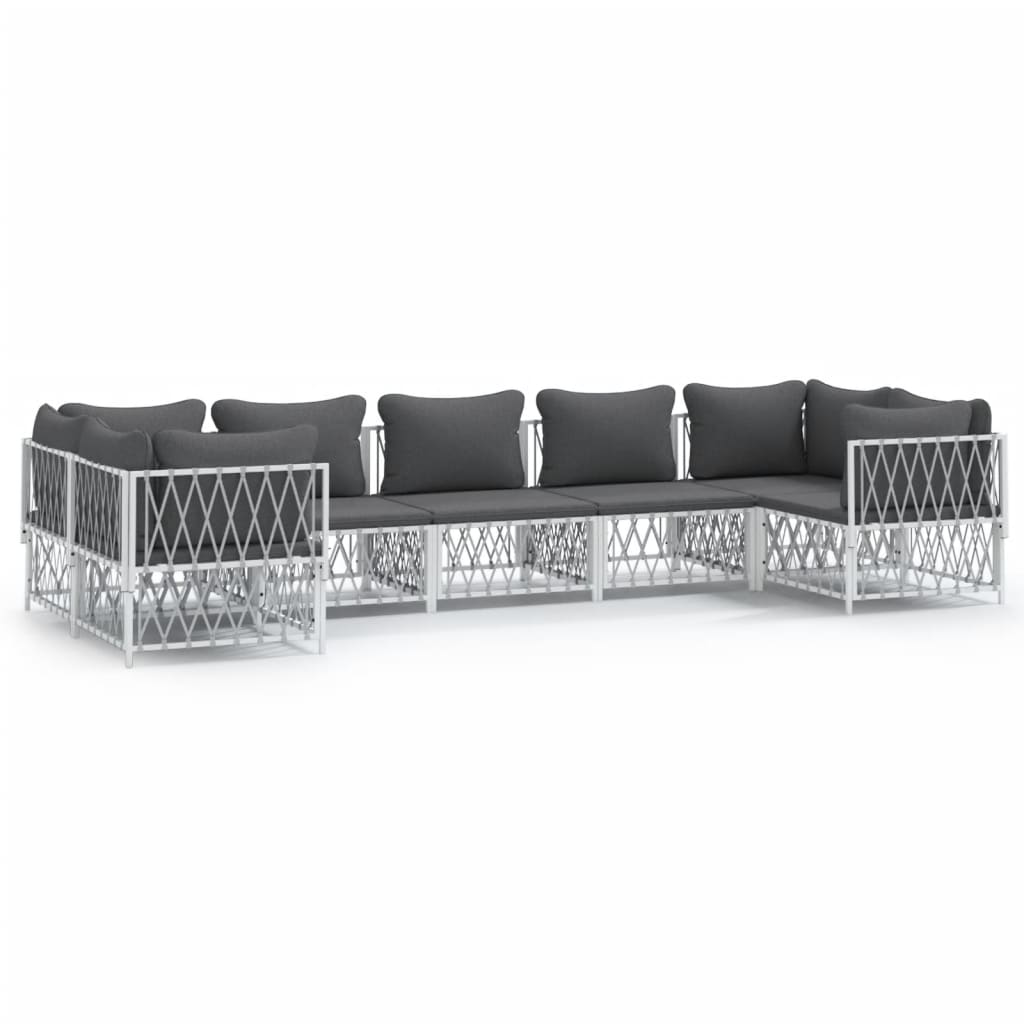 Garden Lounge Set White