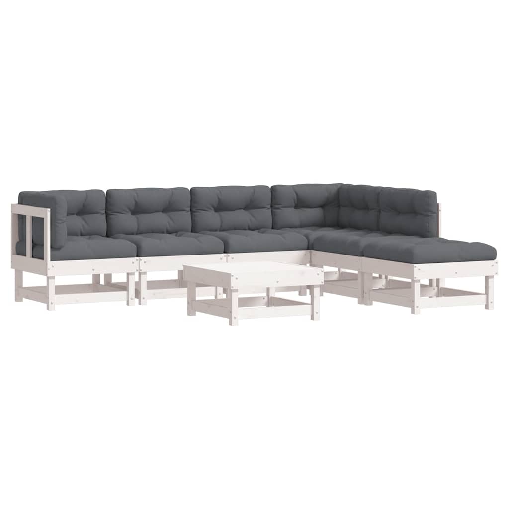 Garden Lounge Set White
