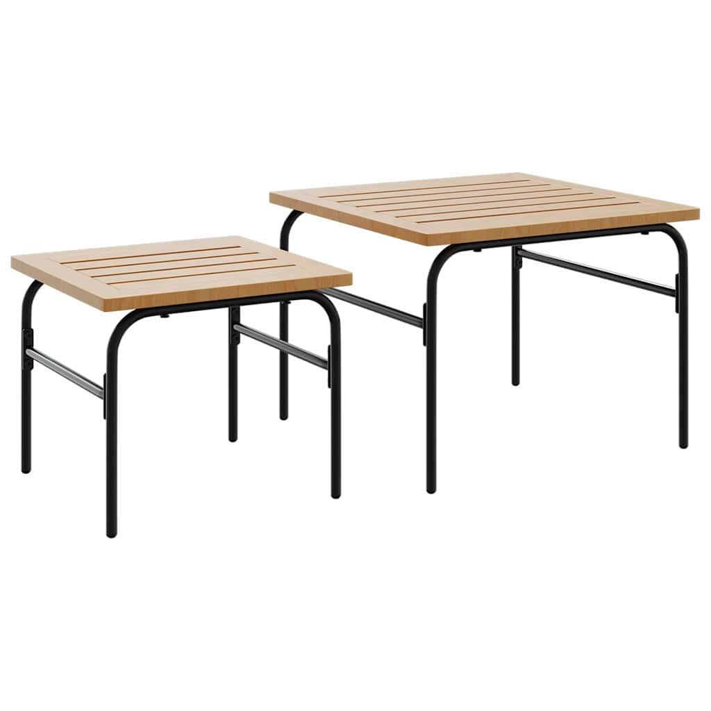 Garden Nest Of Coffee Table Set of 2 Brown and Black