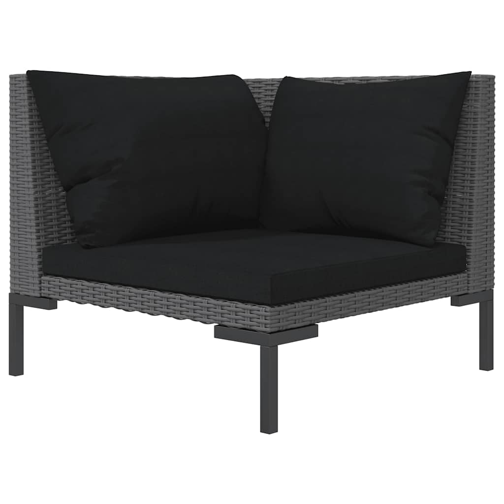 Garden Sofa Dark gray, Black