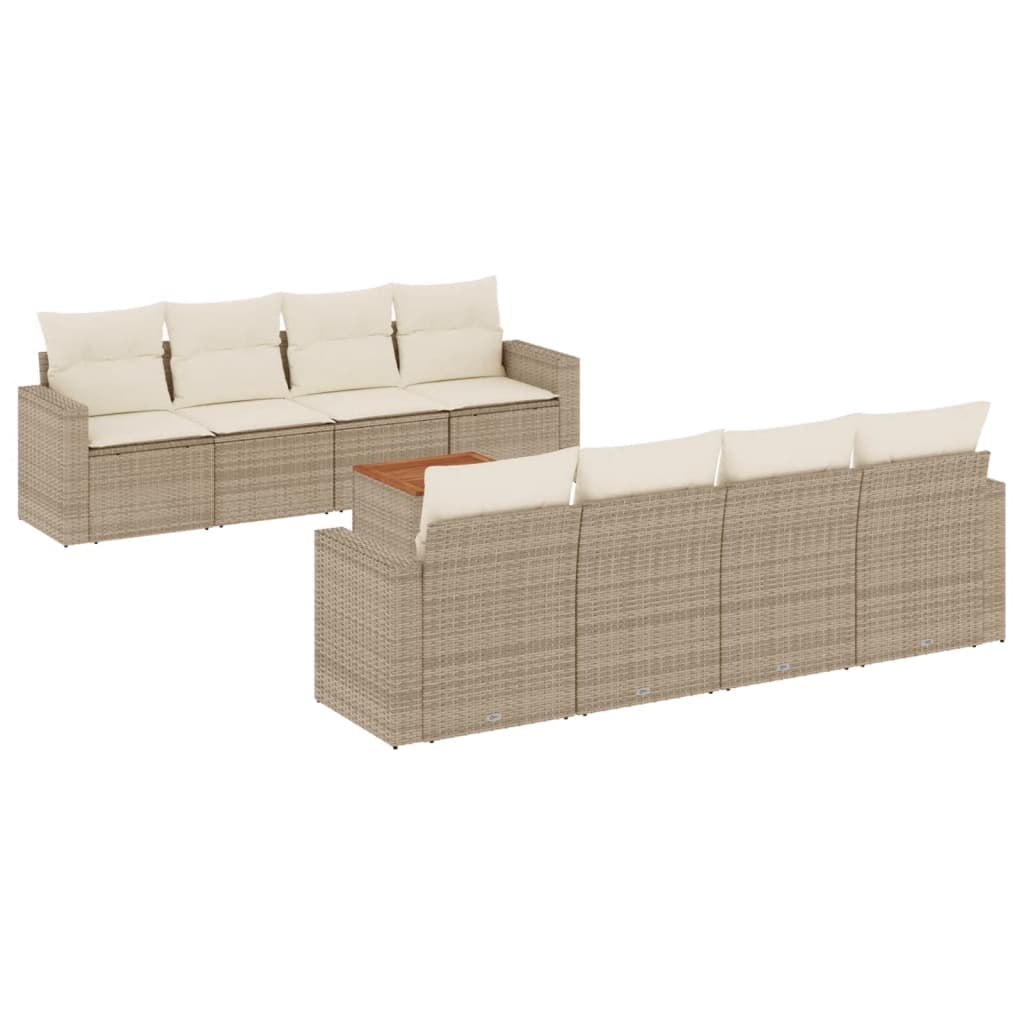 Garden Sofa Set Beige, Cream White
