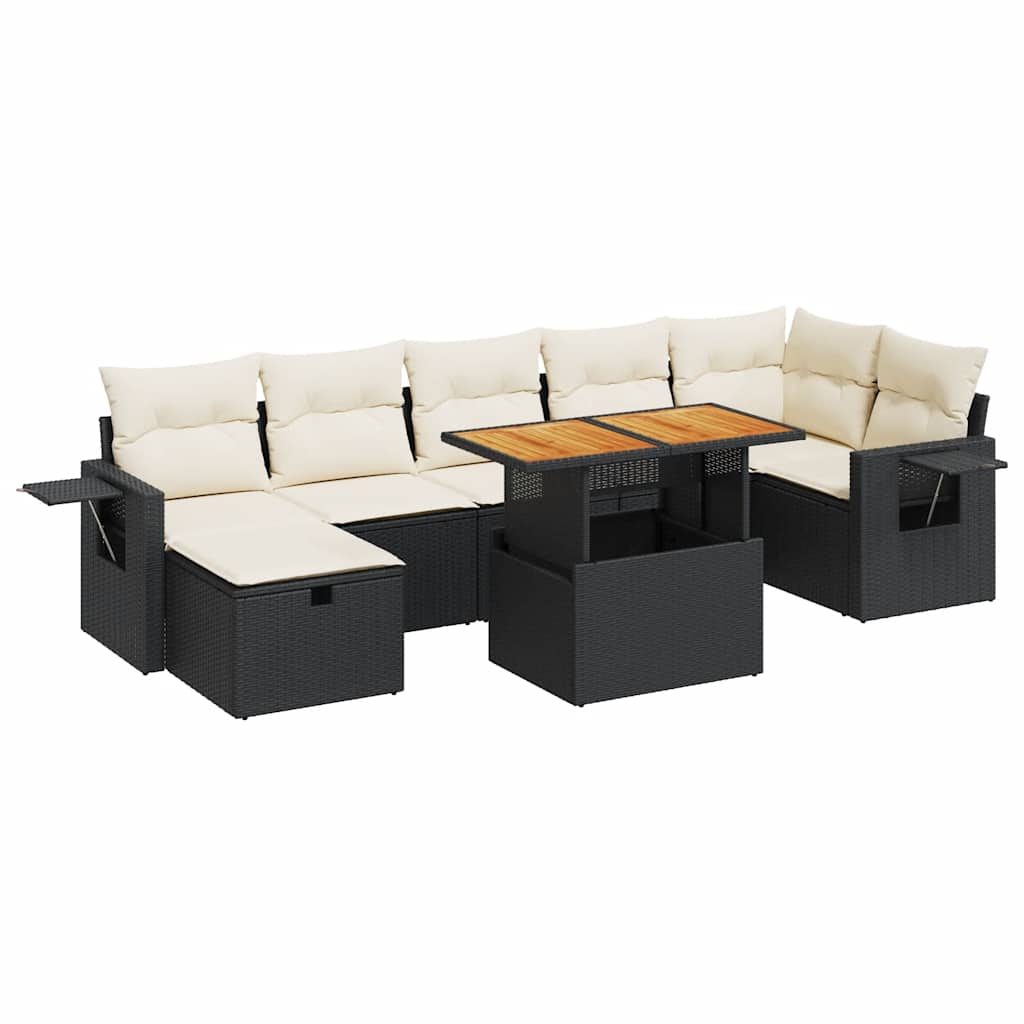 Garden Sofa Set Black