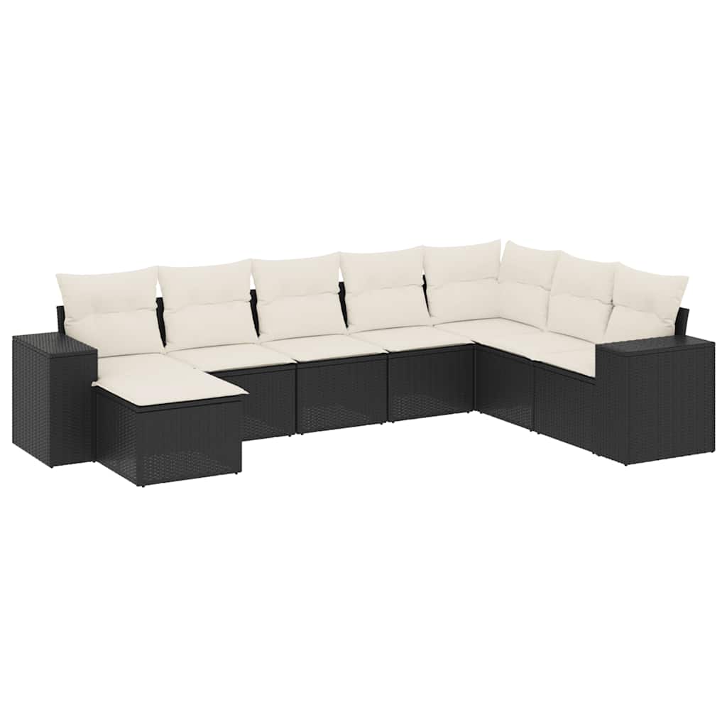 Garden Sofa Set Black