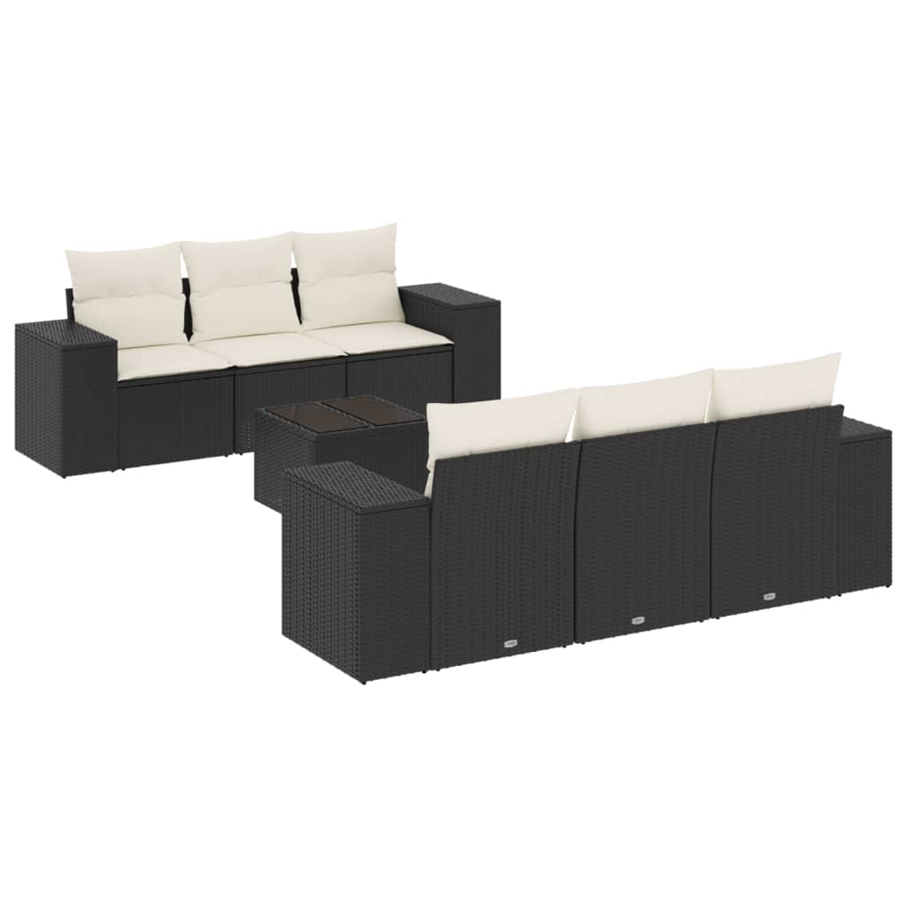 Garden Sofa Set Black