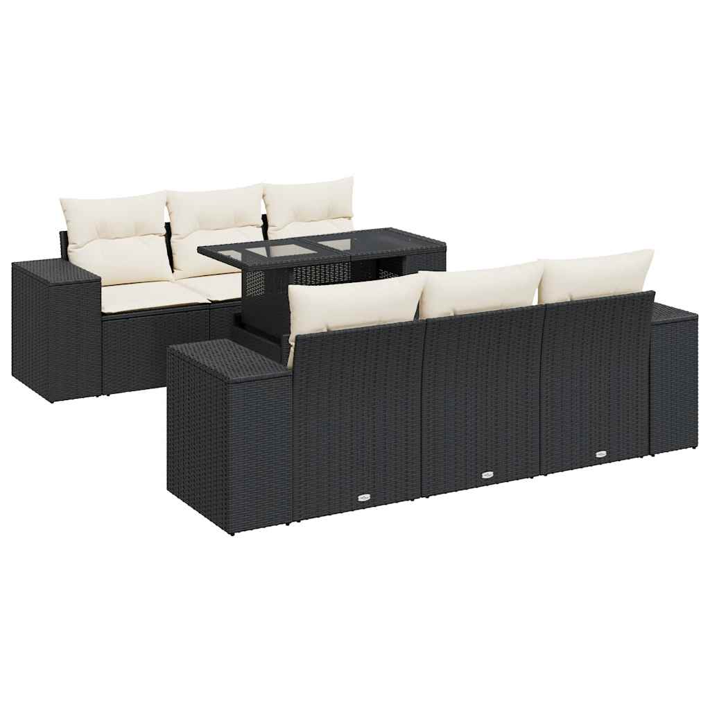 Garden Sofa Set Black
