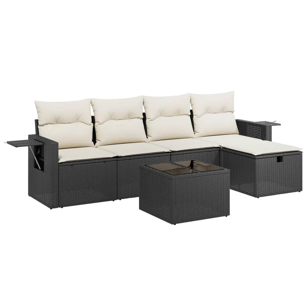 Garden Sofa Set Black