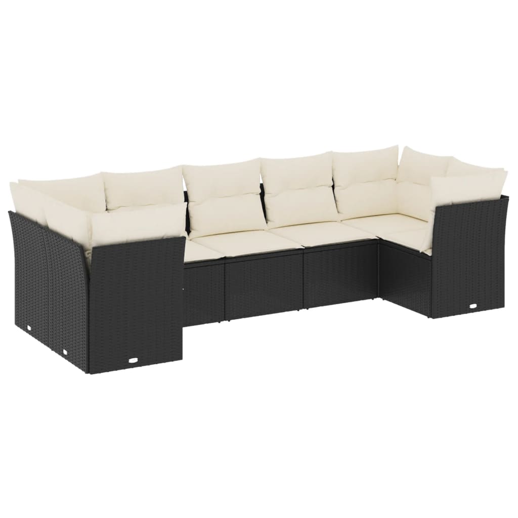 Garden Sofa Set Black