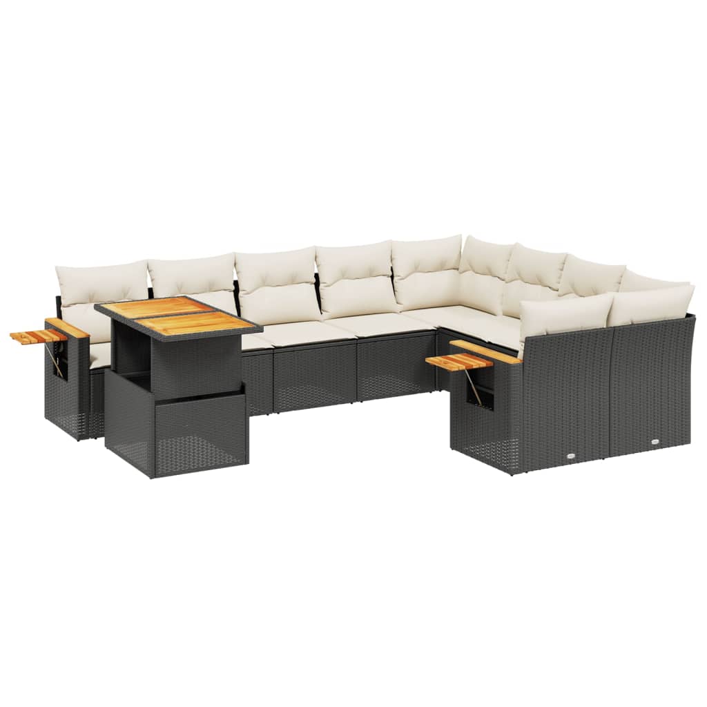 Garden Sofa Set Black