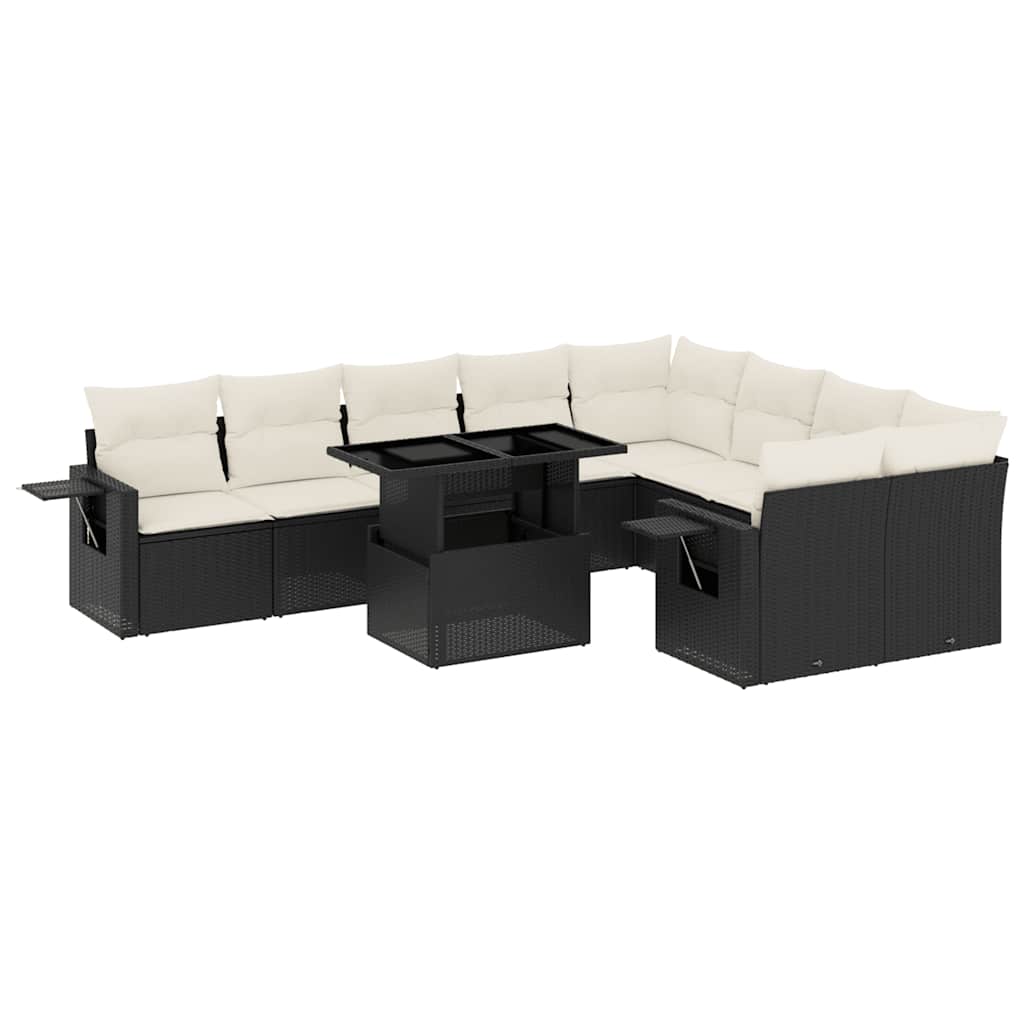 Garden Sofa Set Black