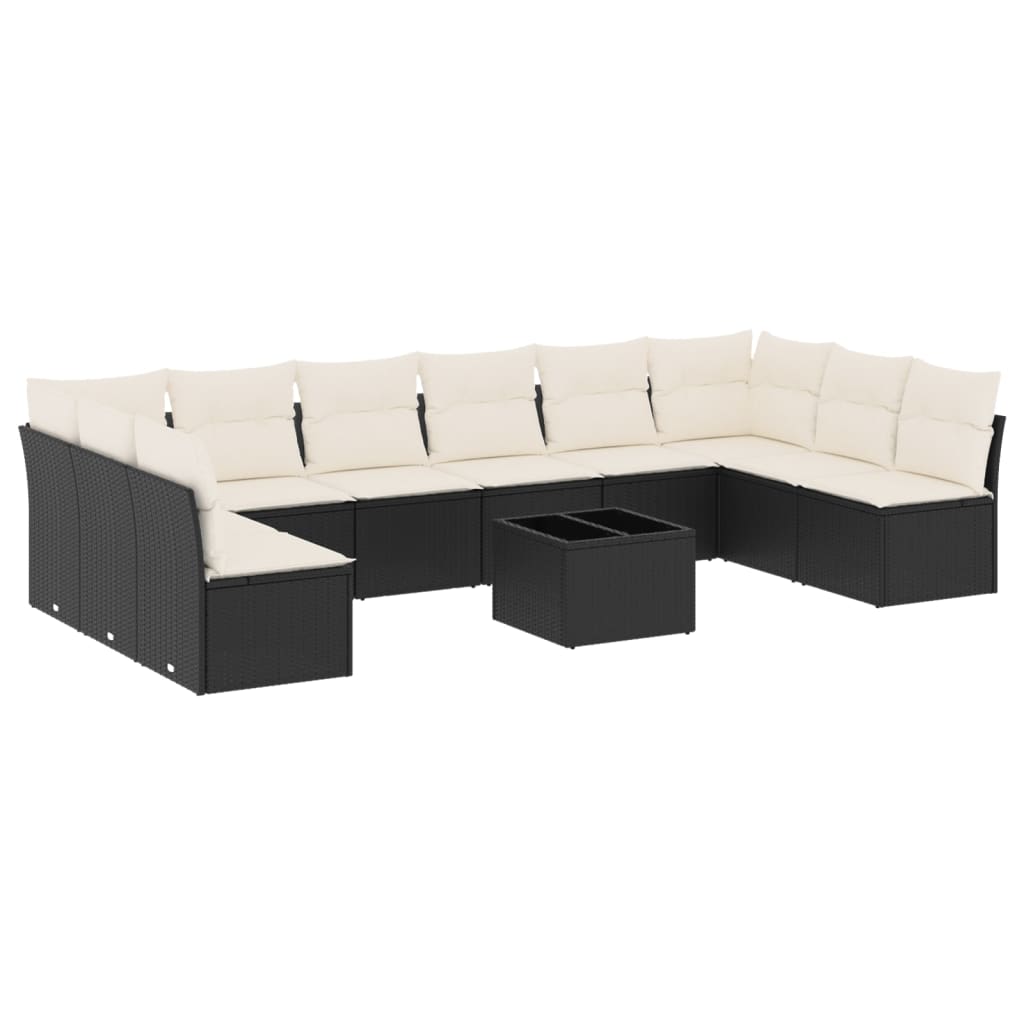 Garden Sofa Set Black