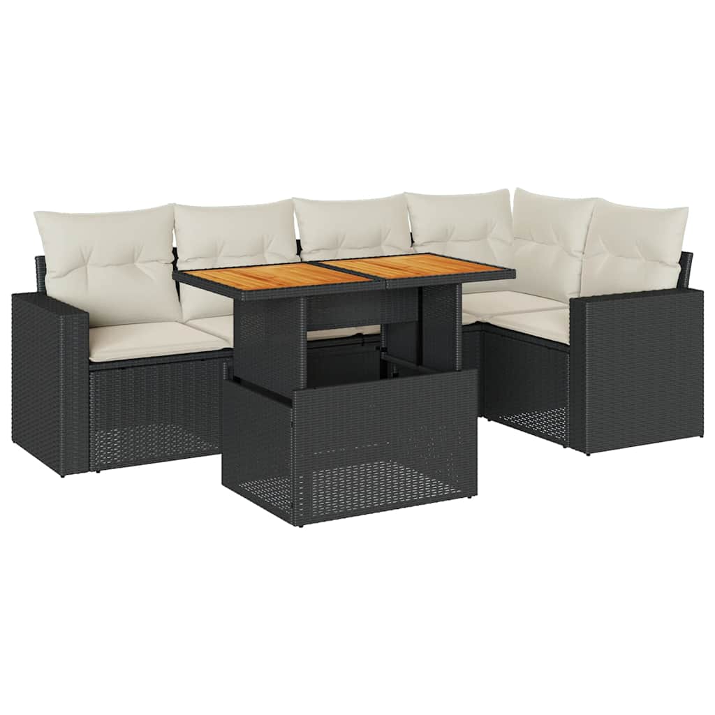 Garden Sofa Set Black