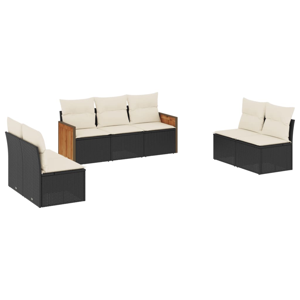 Garden Sofa Set Black