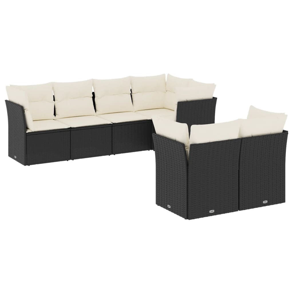 Garden Sofa Set Black
