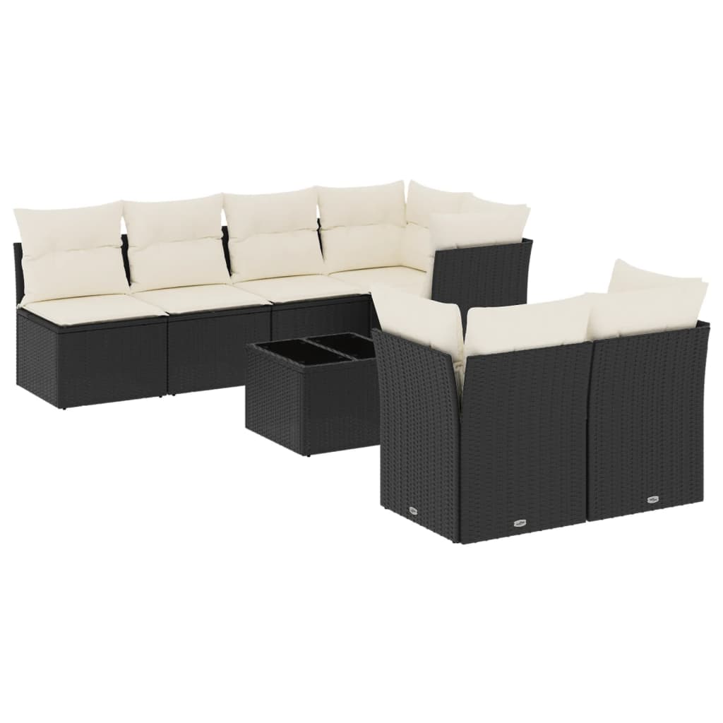 Garden Sofa Set Black