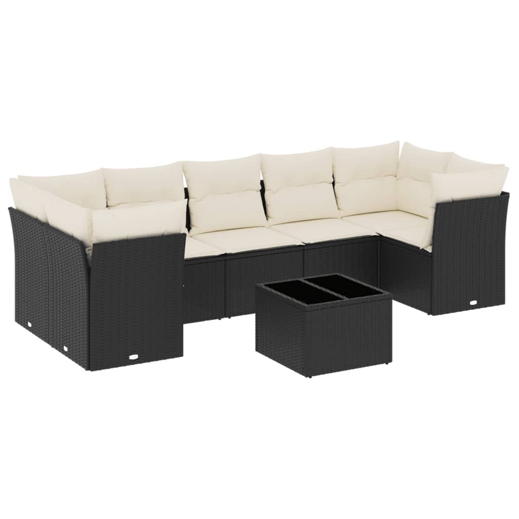 Garden Sofa Set Black