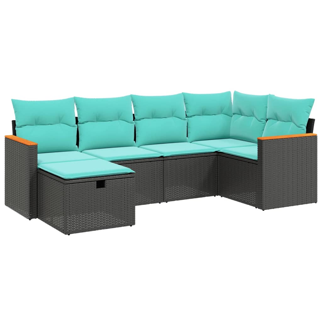 Garden Sofa Set Black