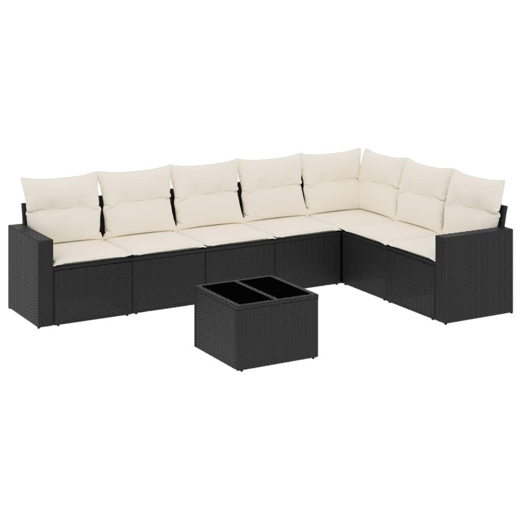 Garden Sofa Set Black