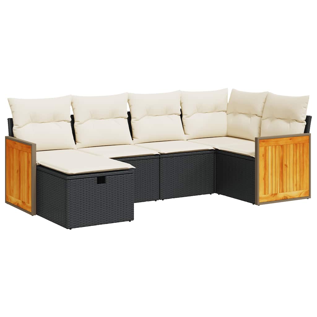 Garden Sofa Set Black