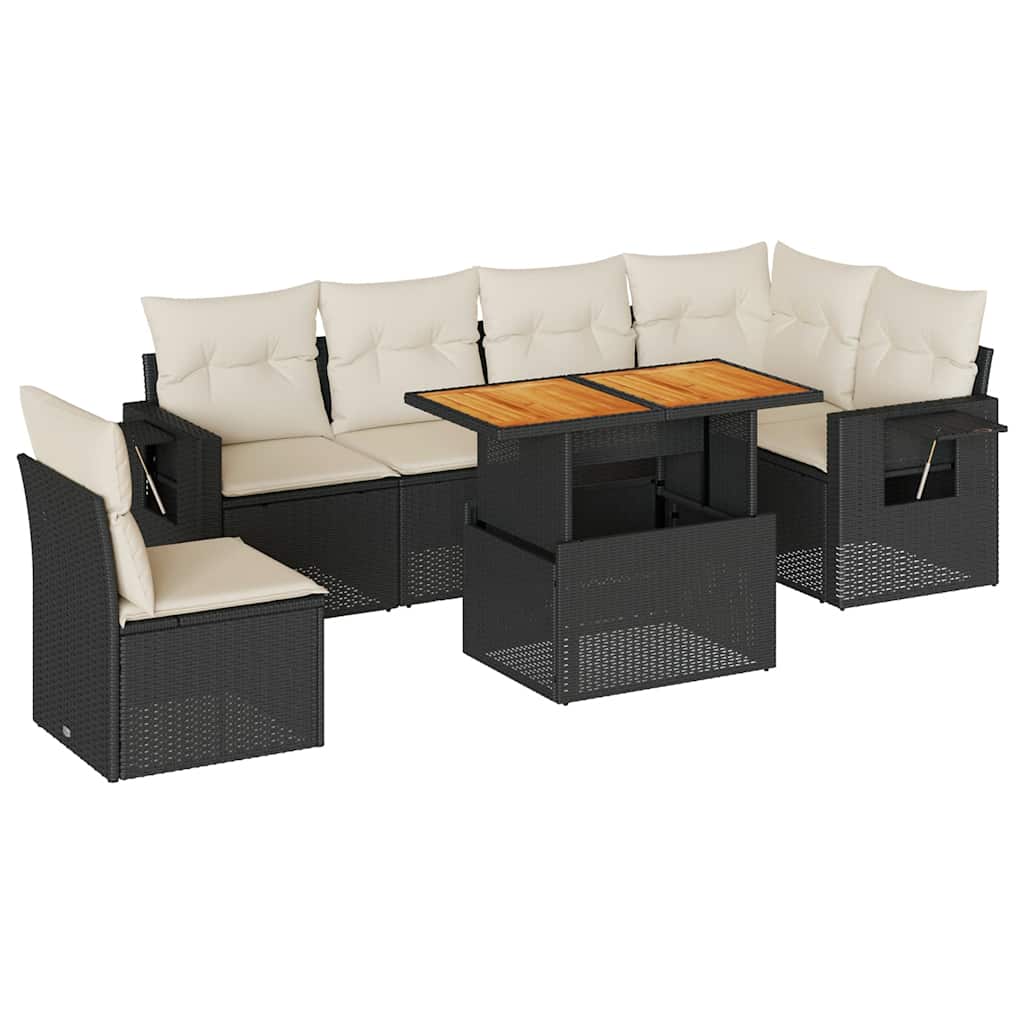Garden Sofa Set Black