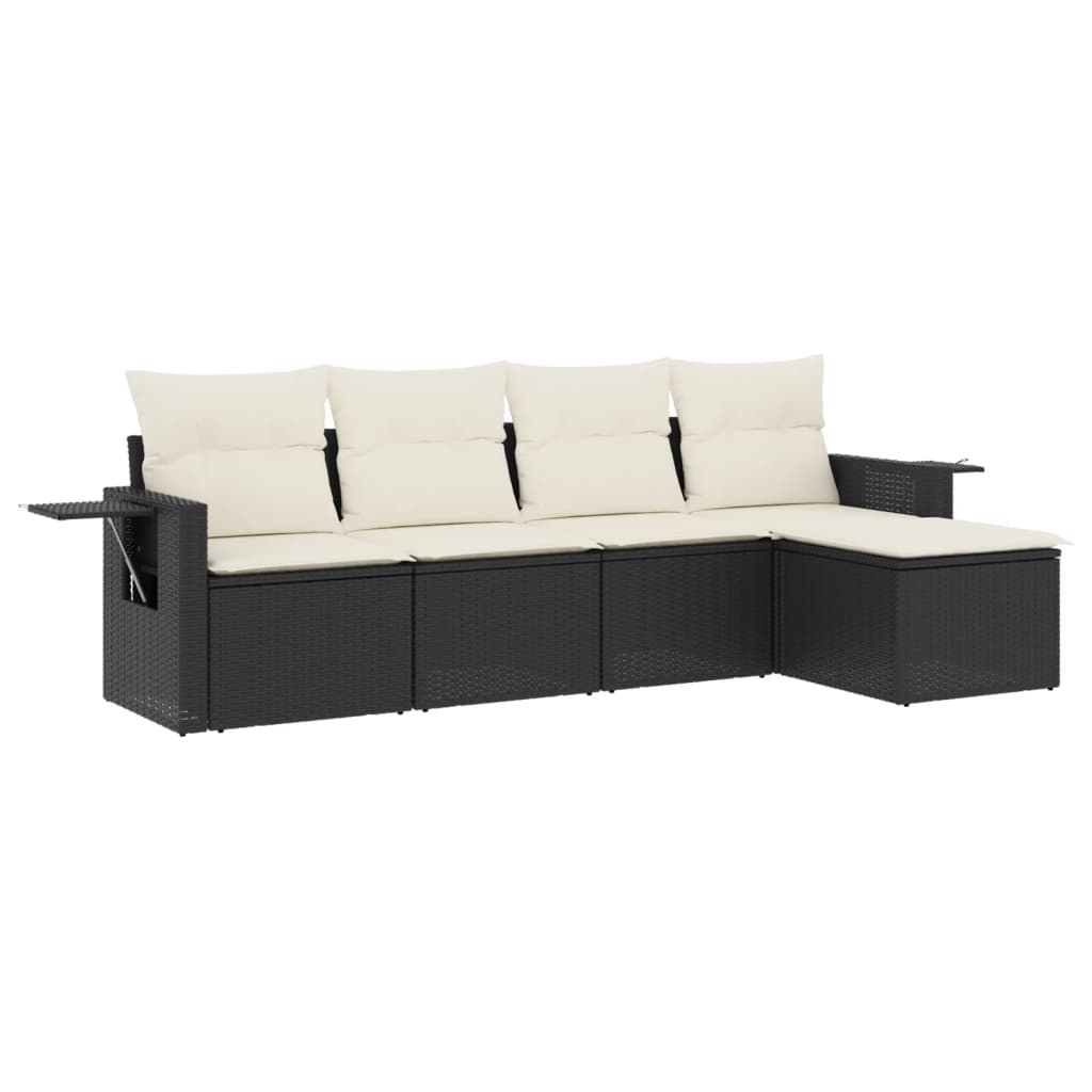 Garden Sofa Set Black