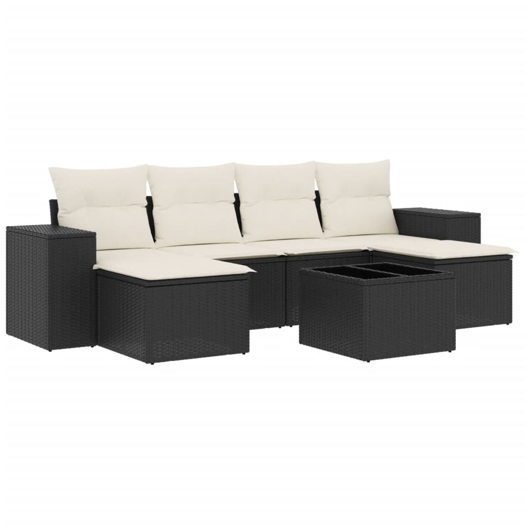 Garden Sofa Set Black