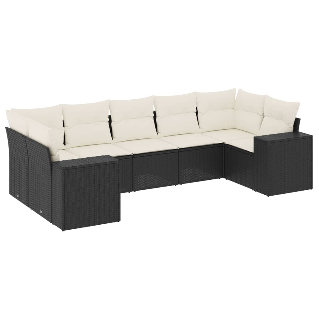 Garden Sofa Set Black