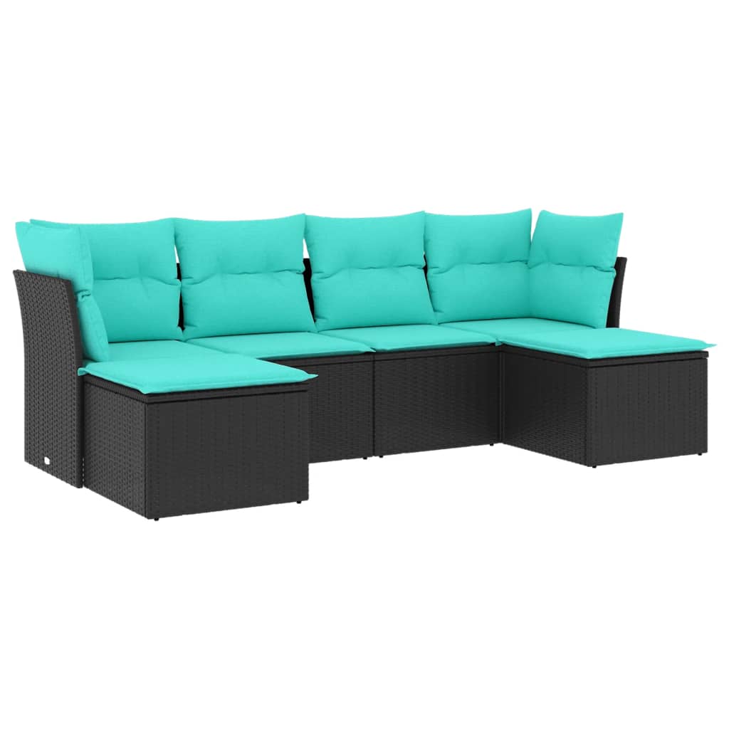 Garden Sofa Set Black