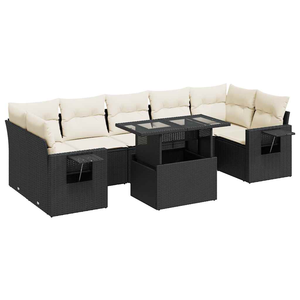 Garden Sofa Set Black