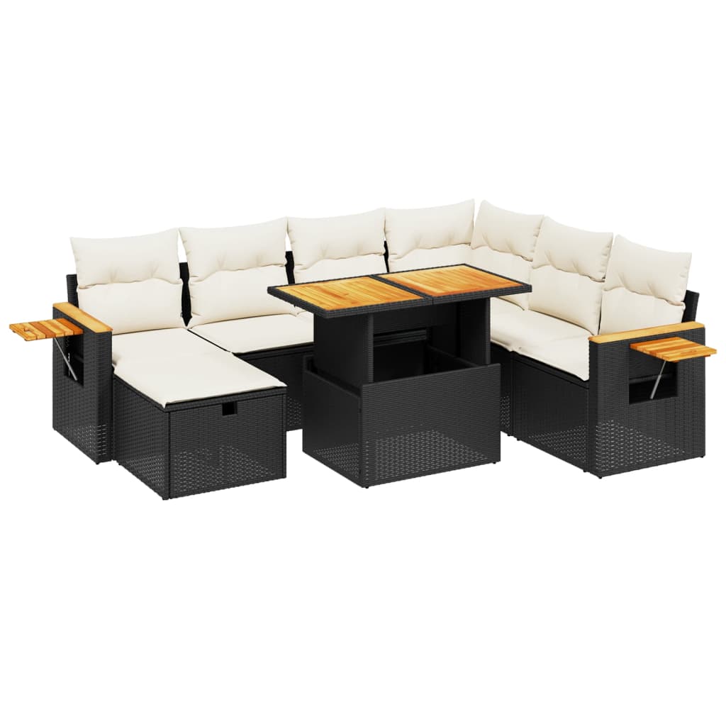 Garden Sofa Set Black