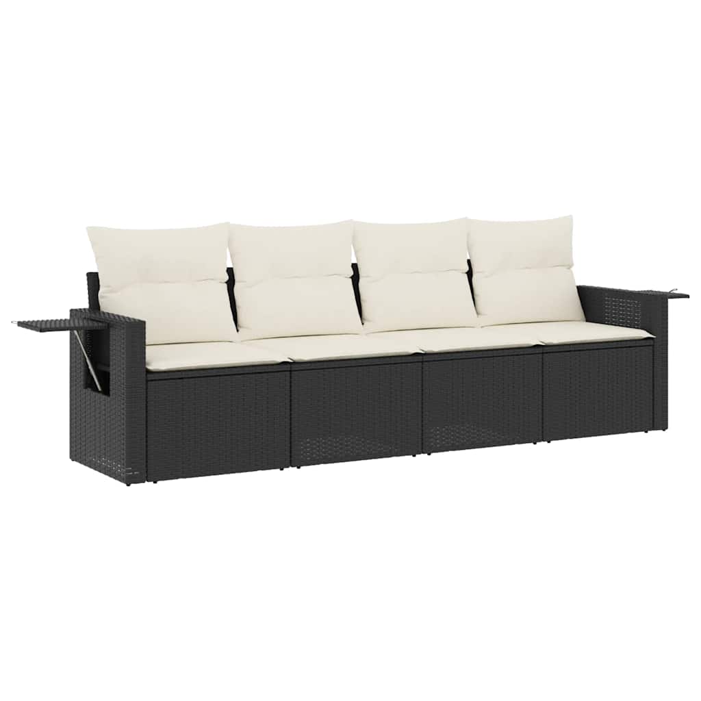 Garden Sofa Set Black