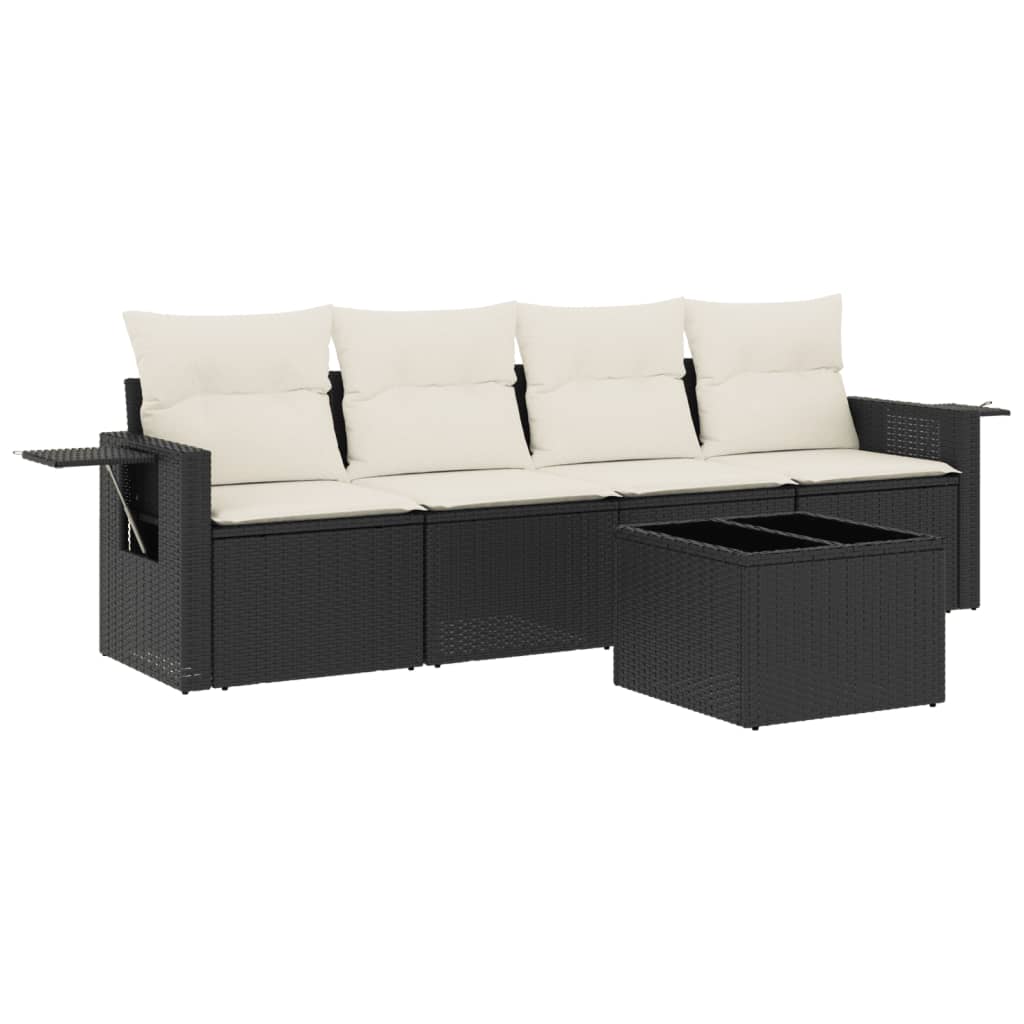 Garden Sofa Set Black