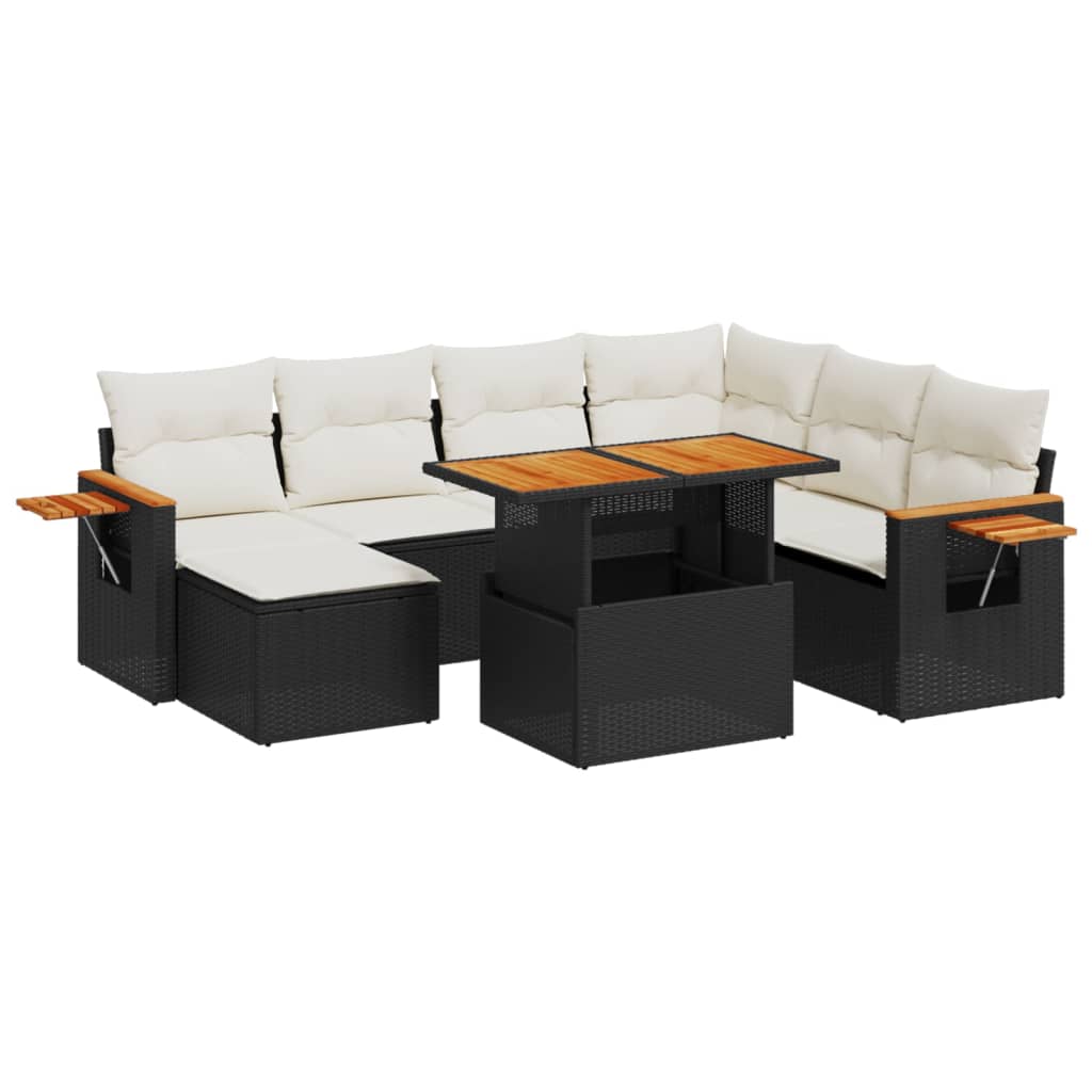Garden Sofa Set Black