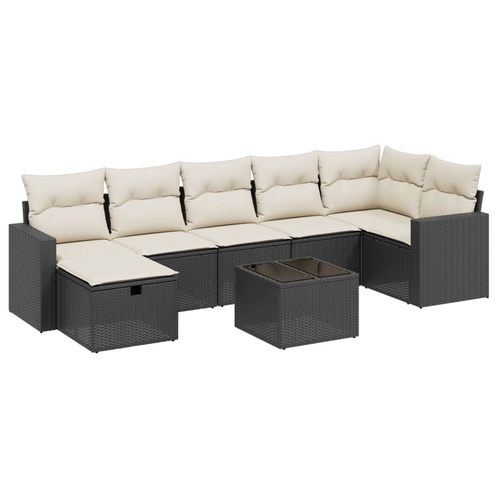 Garden Sofa Set Black