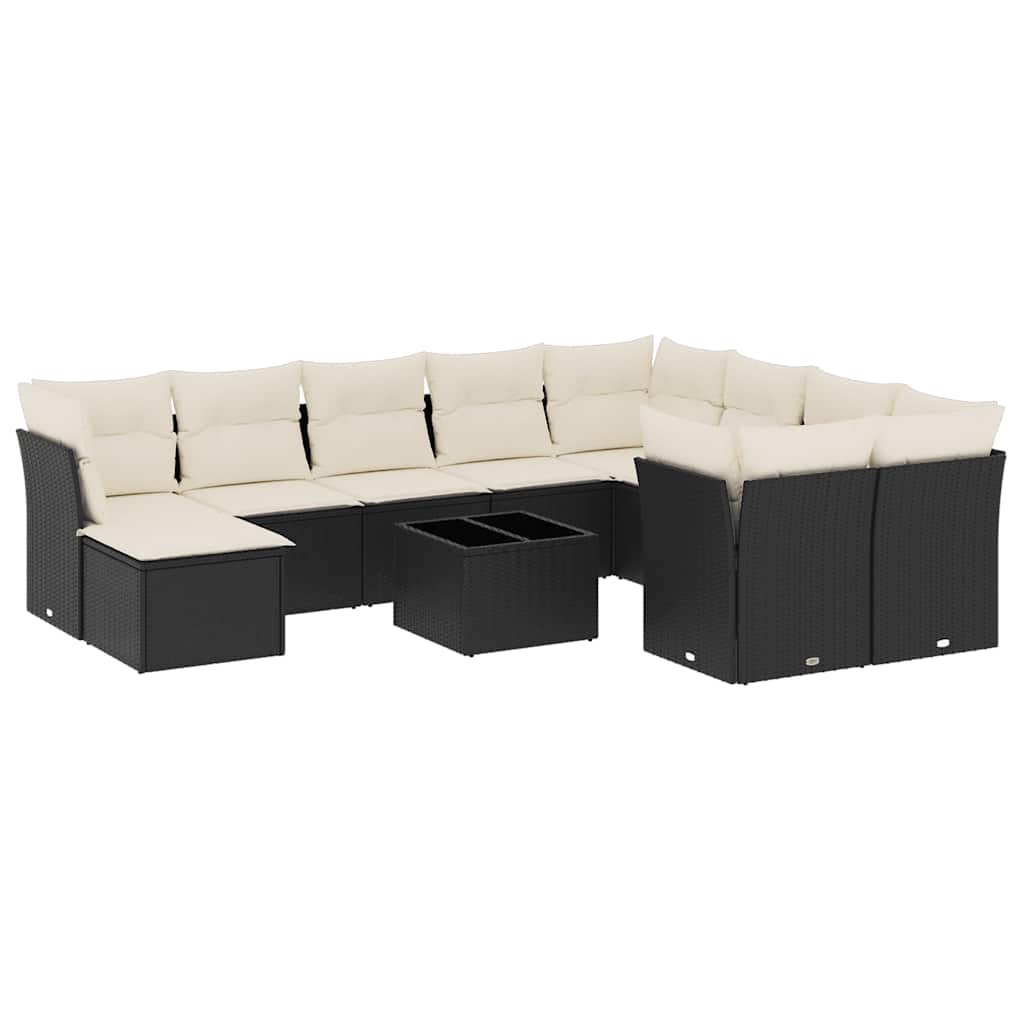 Garden Sofa Set Black