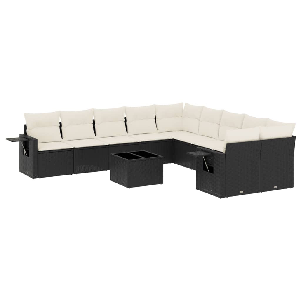 Garden Sofa Set Black