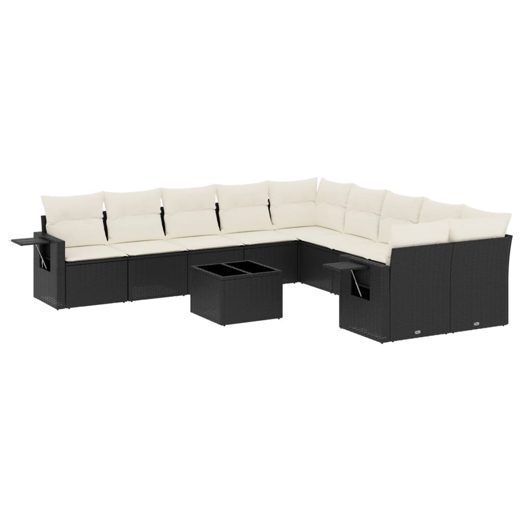 Garden Sofa Set Black