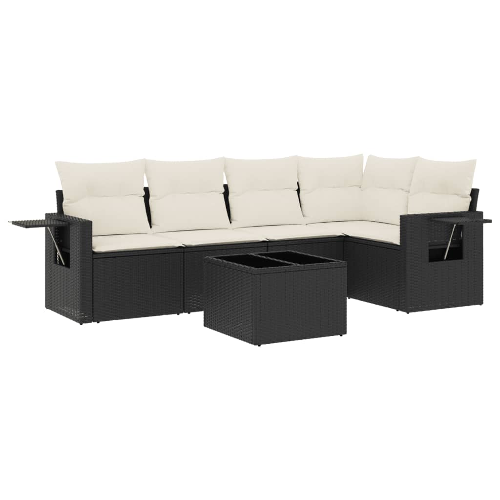 Garden Sofa Set Black, Cream White