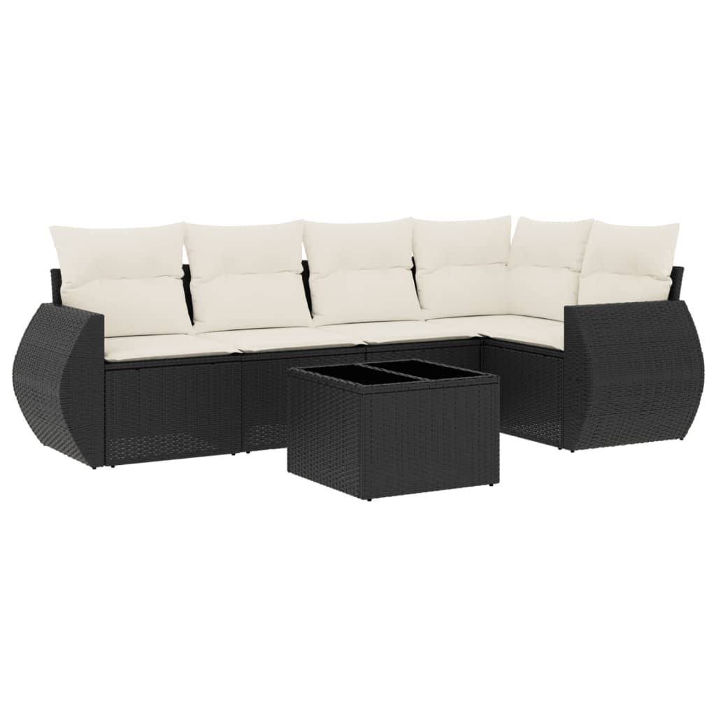 Garden Sofa Set Black, Cream White