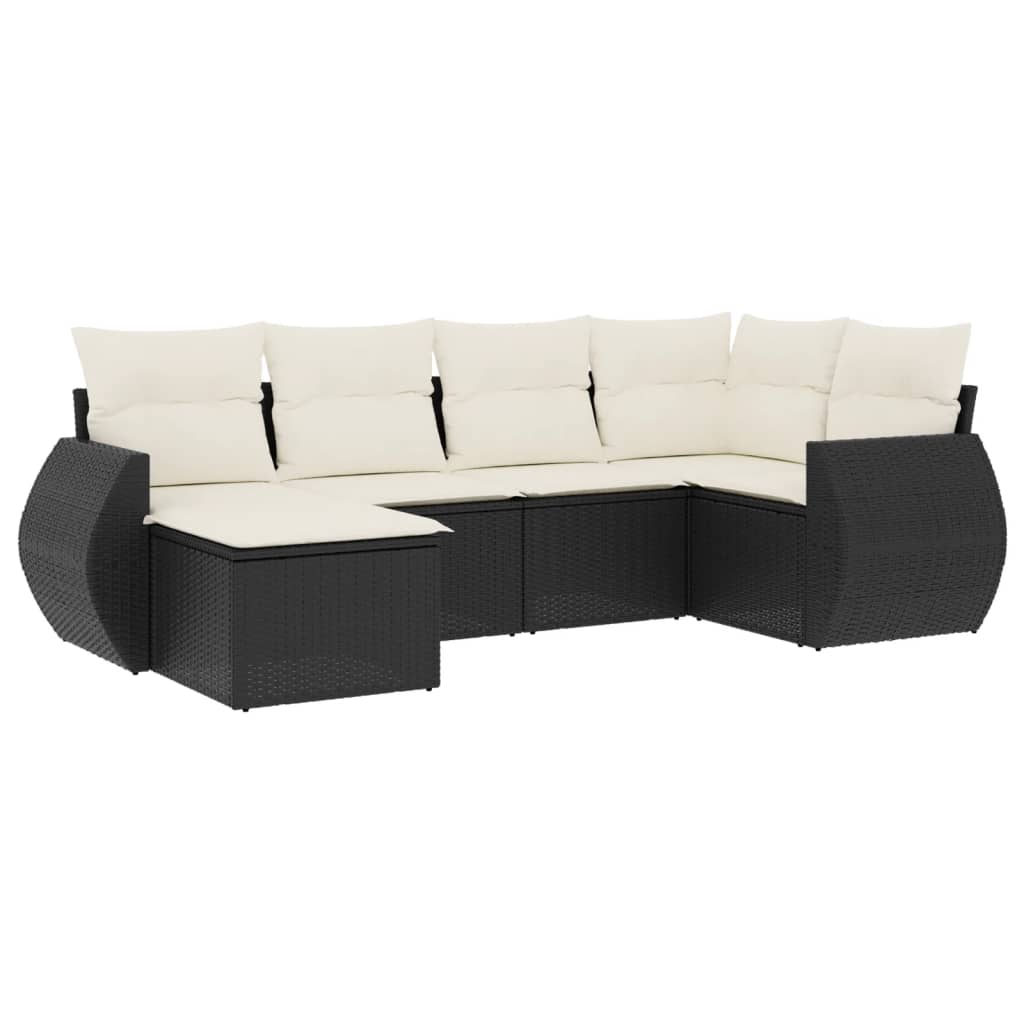 Garden Sofa Set Black PE rattan Large Modular Garden Sofa Set