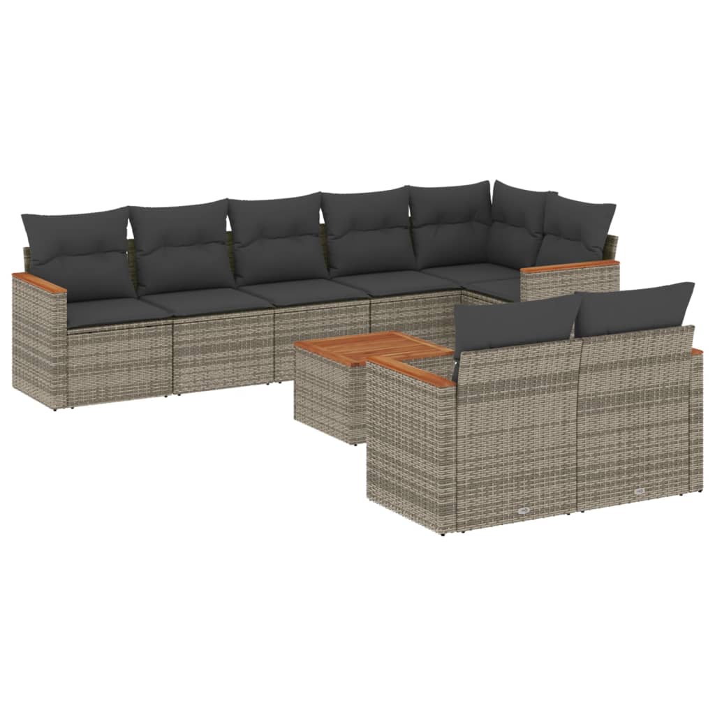 Garden Sofa Set Gray