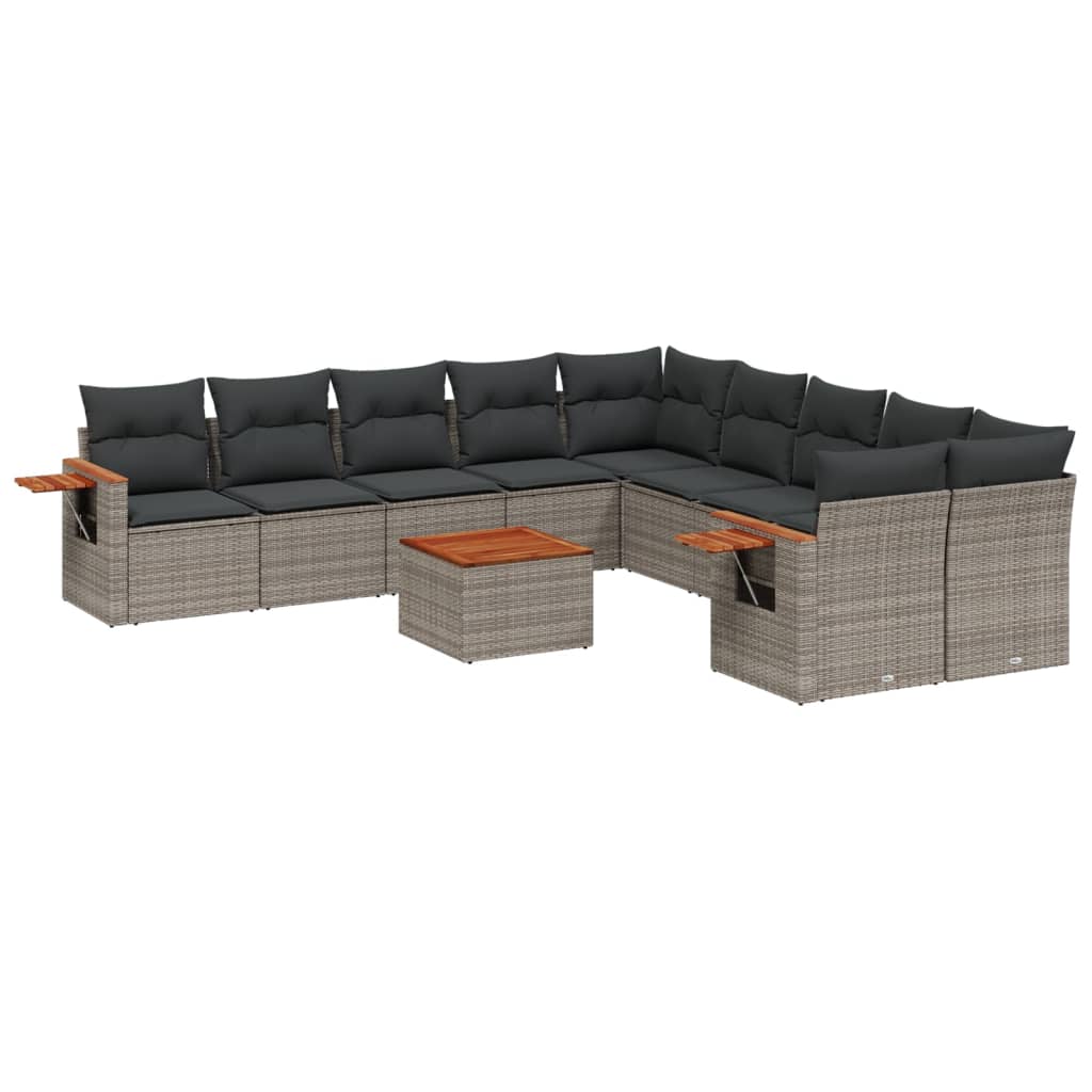 Garden Sofa Set Grey, Dark Grey