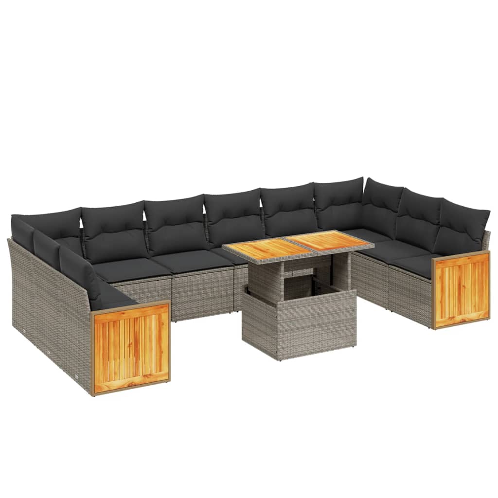 Garden Sofa Set Grey, Dark Grey