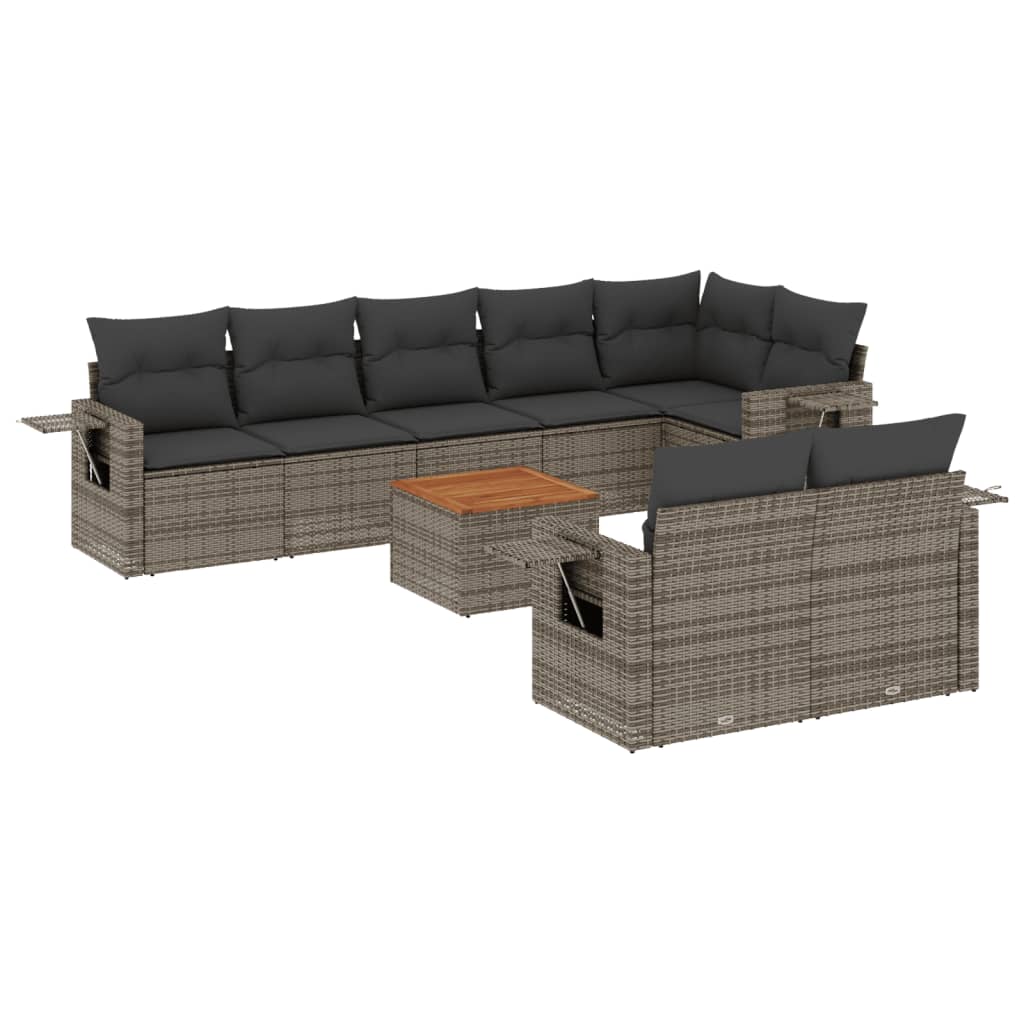 Garden Sofa Set Grey, Dark Grey