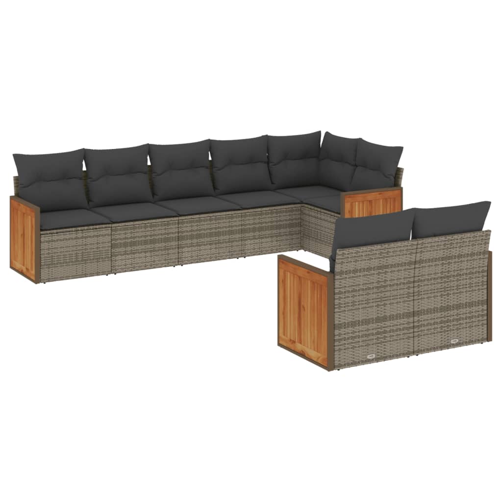 Garden Sofa Set Grey, Dark Grey