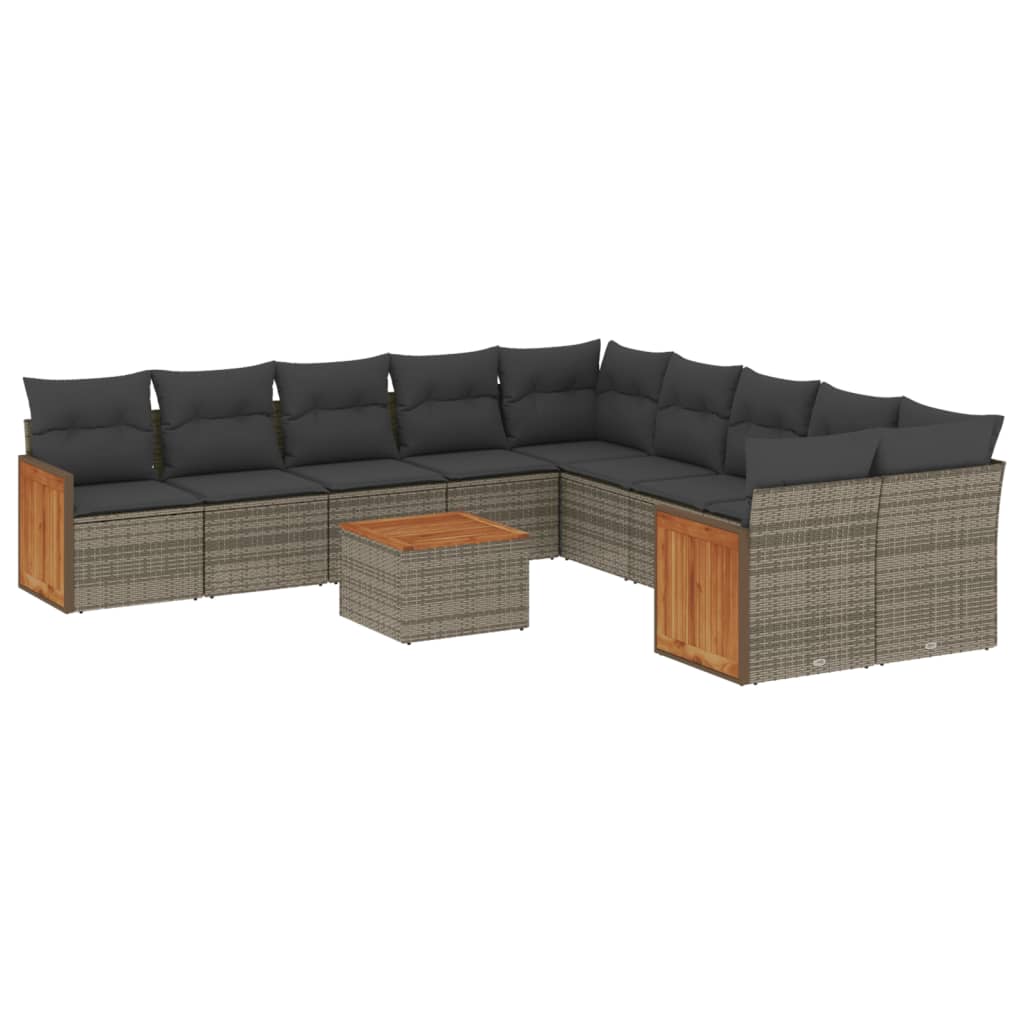 Garden Sofa Set Grey, Dark Grey