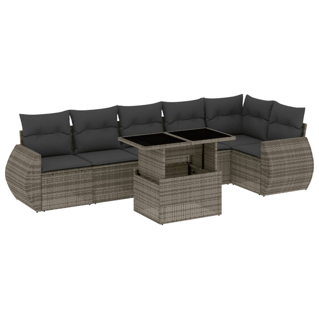 Garden Sofa Set Grey, Dark Grey