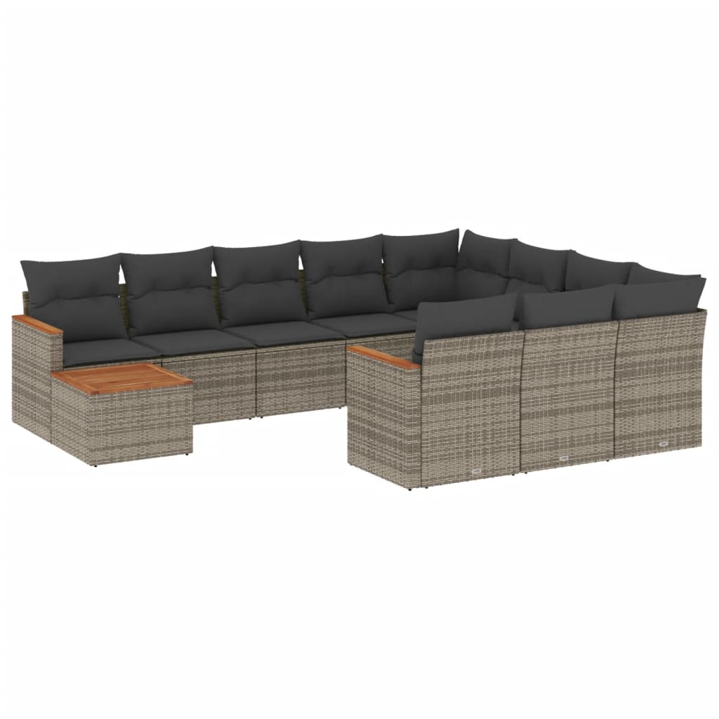 Garden Sofa Set Grey, Dark Grey