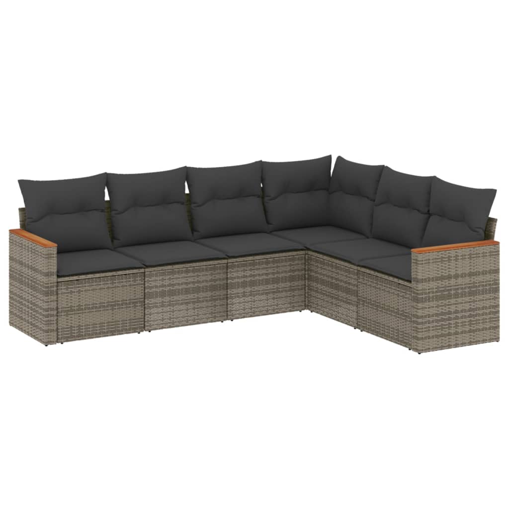 Garden Sofa Set Grey PE Rattan Large Modular Garden Sofa Set